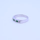 Anillo medio sin fin oro 18k blanco carril con esmeraldas carré y brillantes. Anillo medio sin fin oro 18k blanco carril con esmeraldas carré y brillantes.