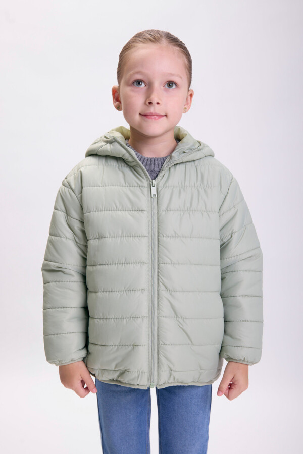 Campera abrigo Verde Pastel