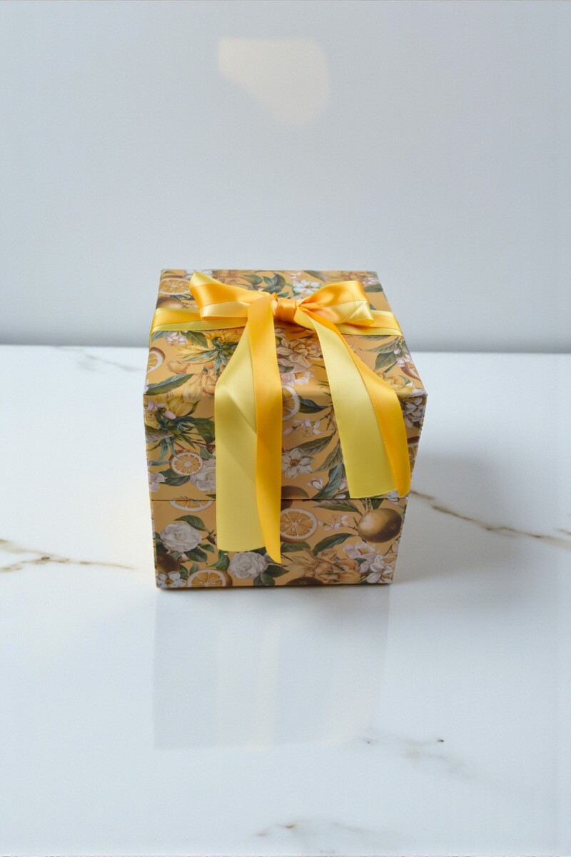 Caja Rigida 16x16 con lazo - Diseño 1 