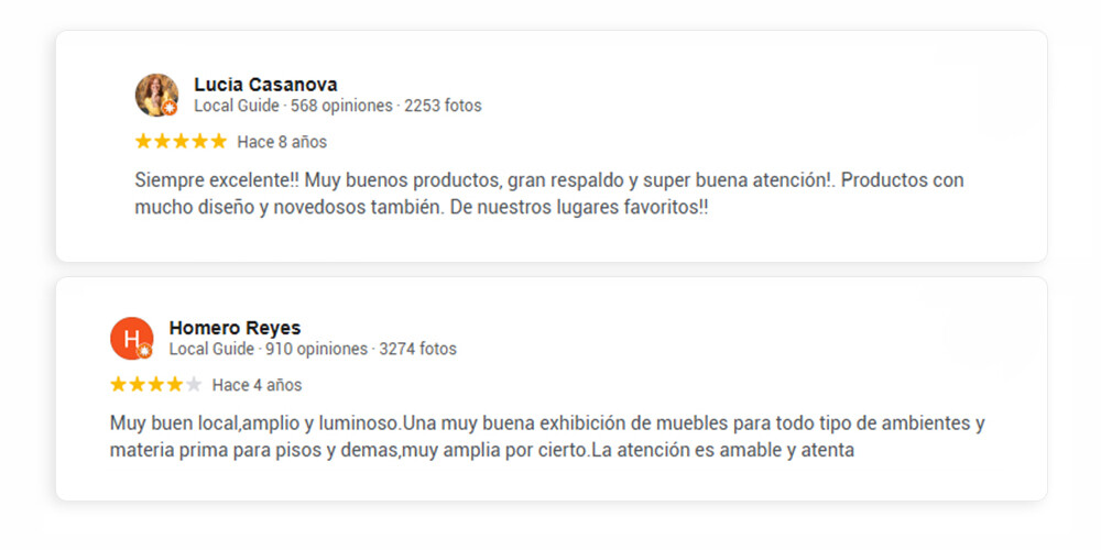 Opiniones Clientes 4
