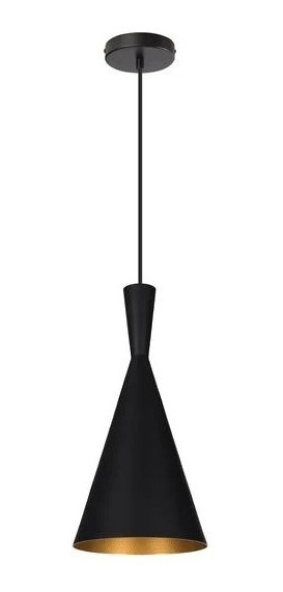 Lampara Colgante De Techo Metal Negro - Negro 