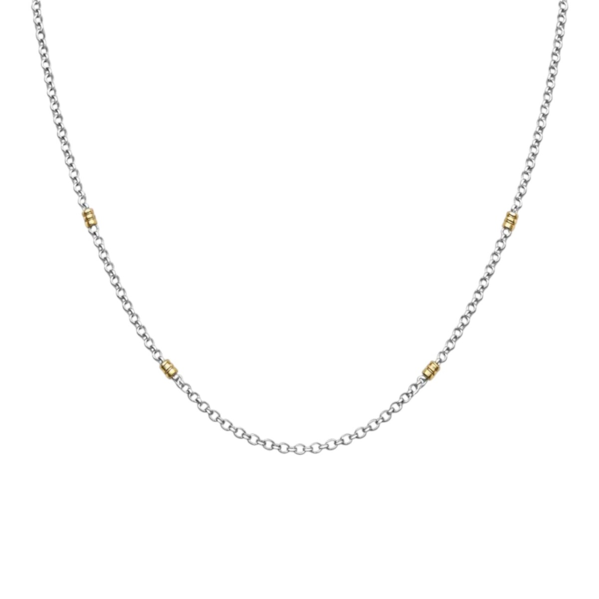 Cadena Rolo - Plata y Oro Sin Piedra CD5081 - sinpiedra 