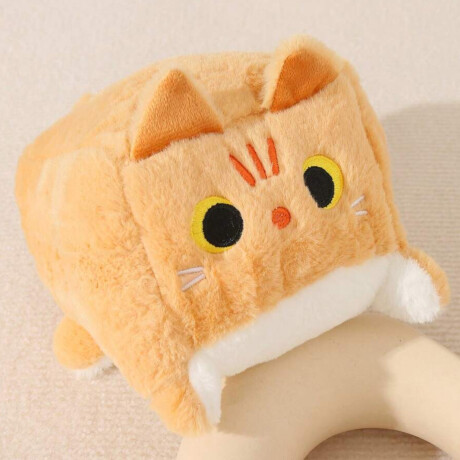 Peluche de gatito cuadrado grande Marrón