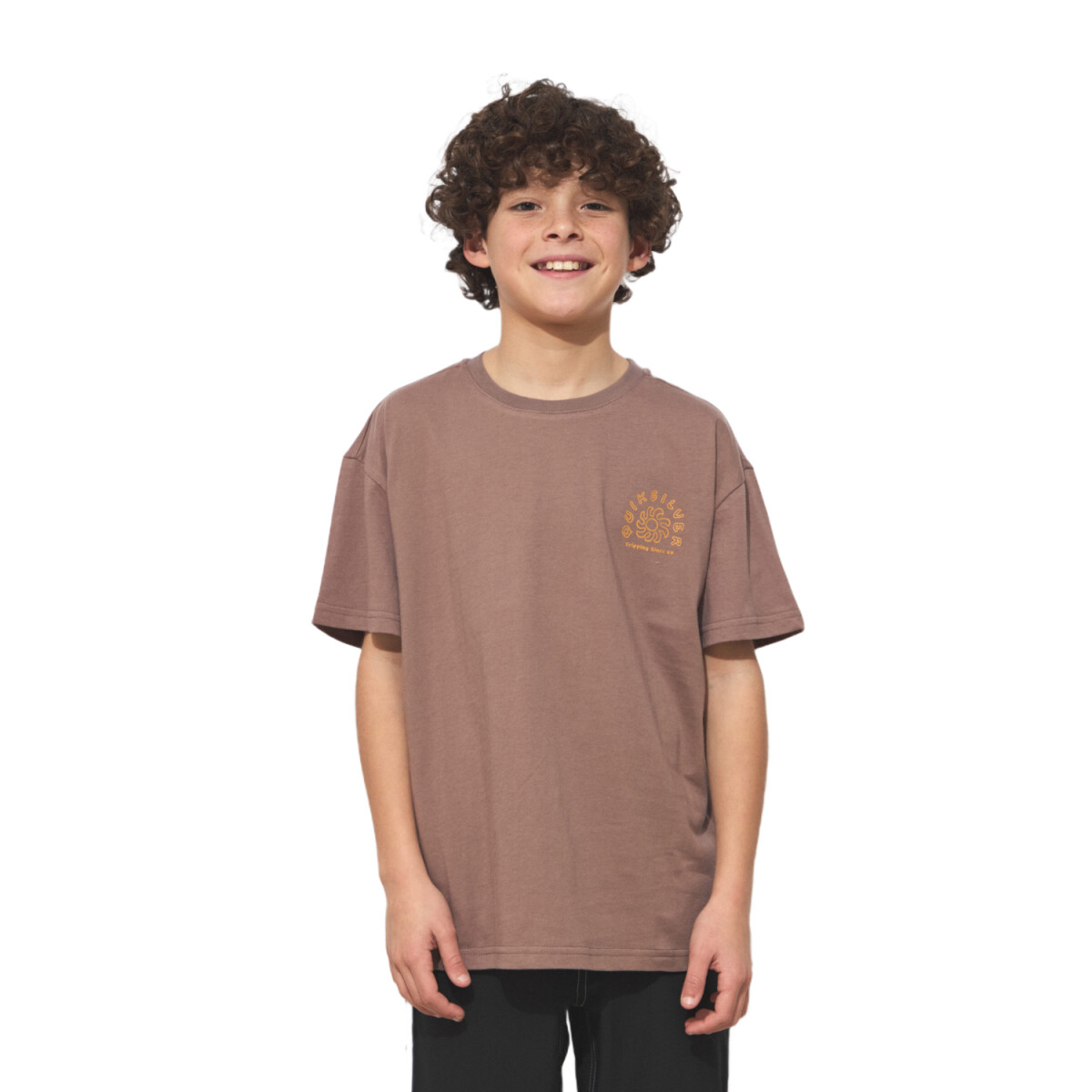 Remera Quiksilver Curve Palm niño - Marrón 