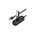 HUB 4 PUERTOS USB 2.0 NEGRO