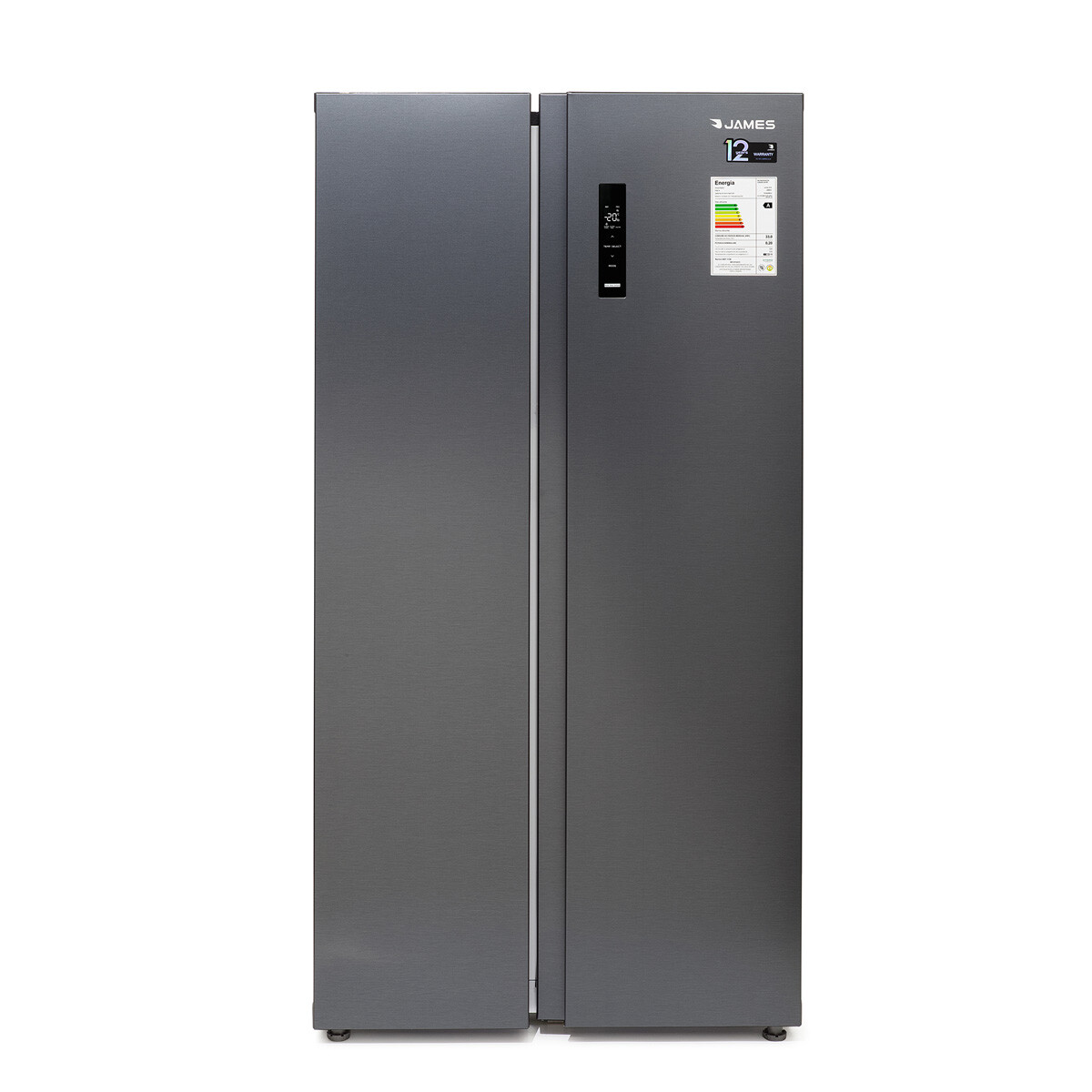 REFRIGERADOR SIDE BY SIDE JAMES 562 LTS RJ 45 M SBSI DARK INOX 