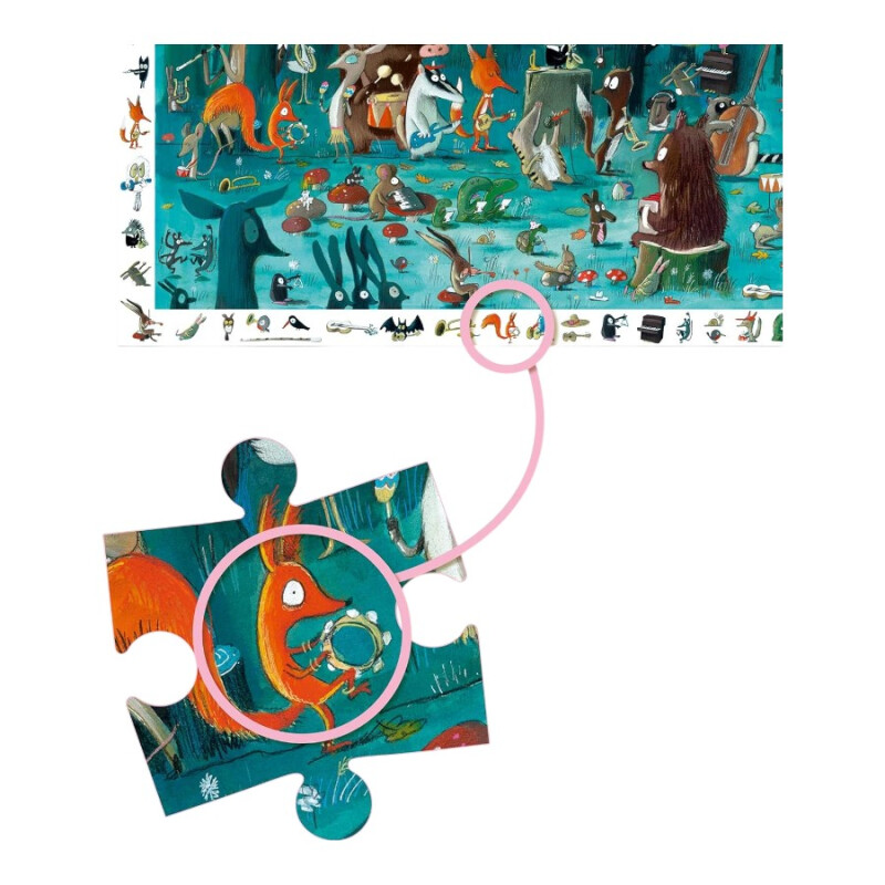 Puzzle Observación La Orquesta 35 Pzs Djeco Puzzle Observación La Orquesta 35 Pzs Djeco