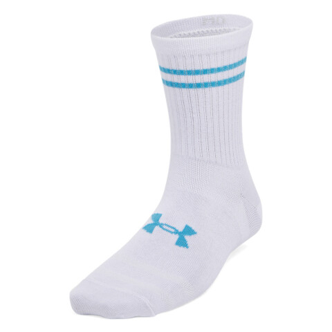 UA Essential Nv Mid Crew 3pk-WHT WHT-102