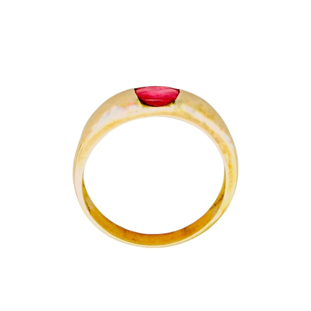 Anillo Solitario-Oro Bajo-Piedra Rubi-AN8135 - conpiedra 