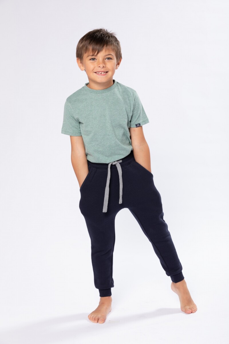 PANTALÓN DEPORTIVO CON PUÑO - Azul 