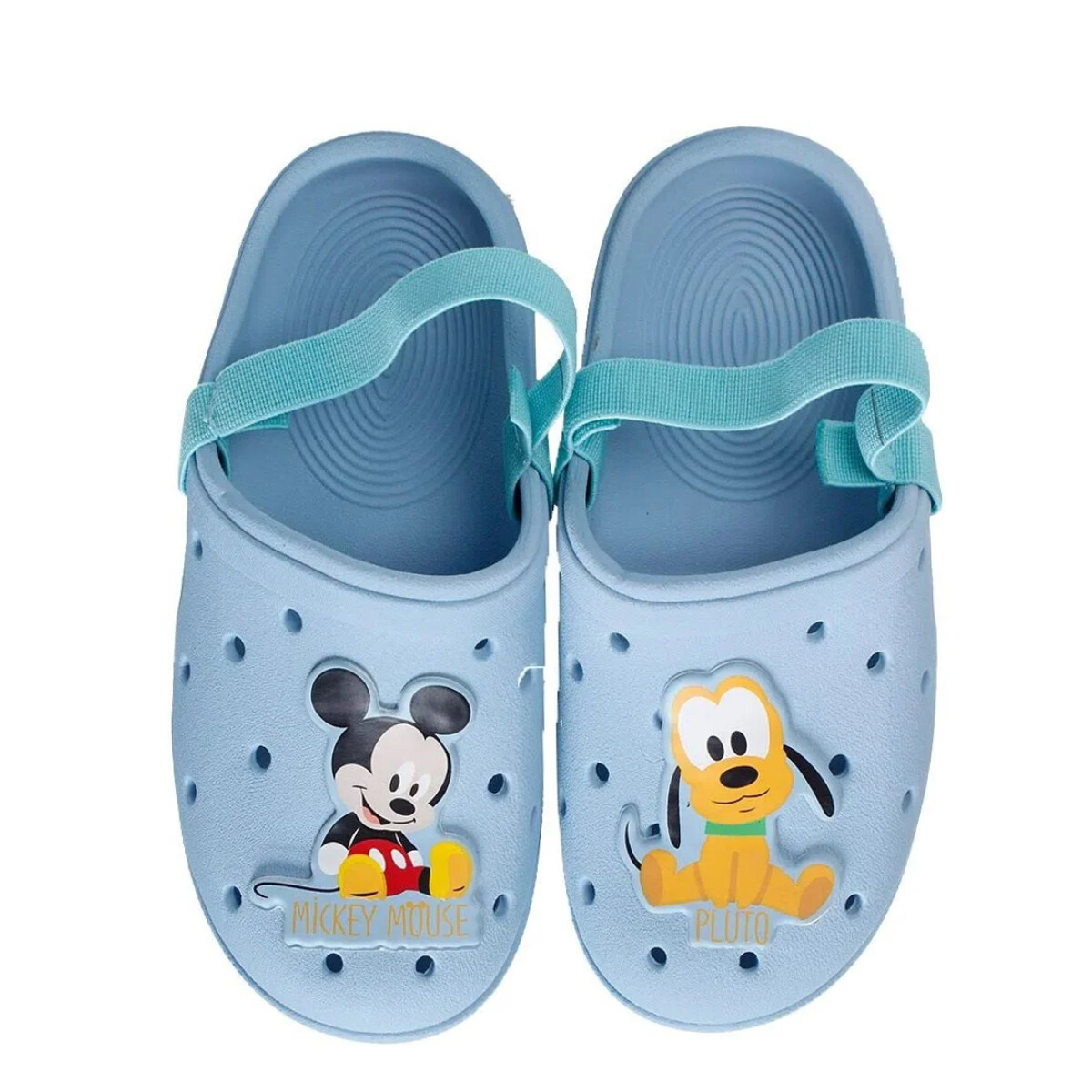 Zuecos Infantiles Disney Pluto Babuch Baby - Azul - Verde 