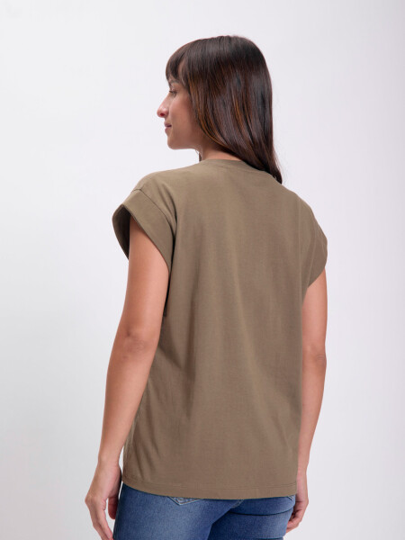 Remera sin mangas Verde