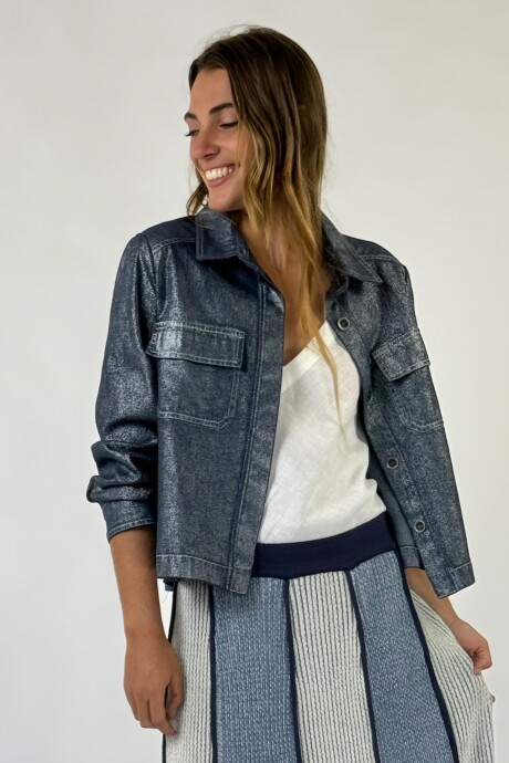 CAMPERA JUANA JEAN Plateado