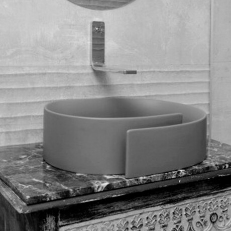 RL56L DE APOYO NEGRO MATE PORCELANA 56X42X17CM 000