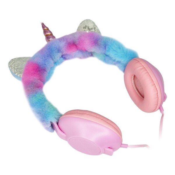 Auricular Vincha Cableado Unicornio Afelpado Orejas Infantil Auricular Vincha Cableado Unicornio Afelpado Orejas Infantil