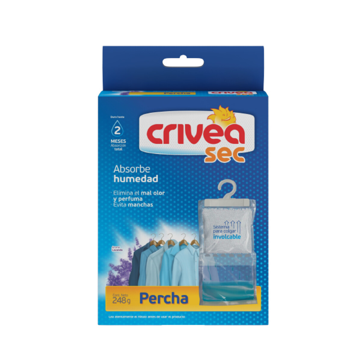 ABSORBE HUMEDAD CRIVEA SEC 248 GR PERCHA 