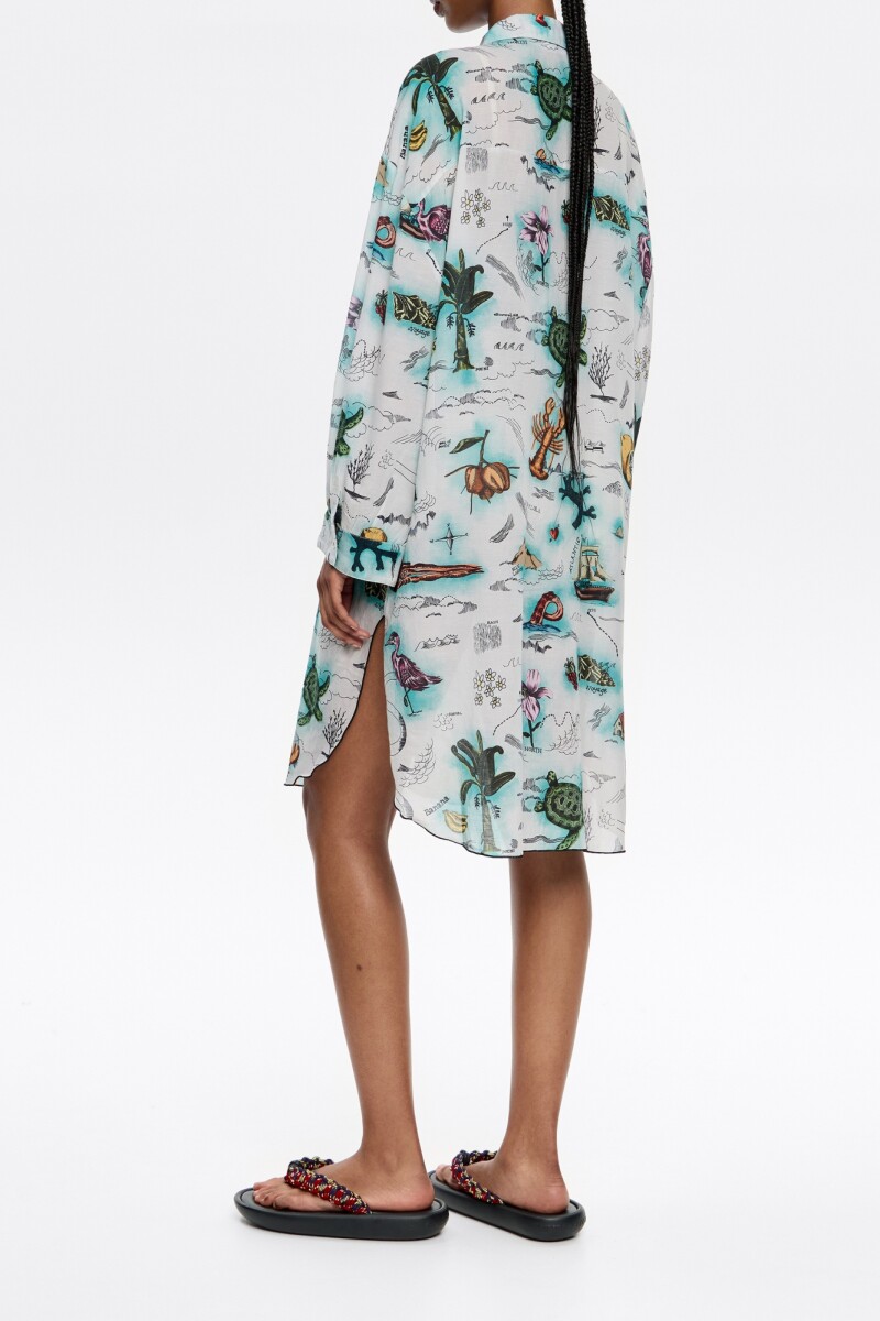 VESTIDO CAMISERO Marfil
