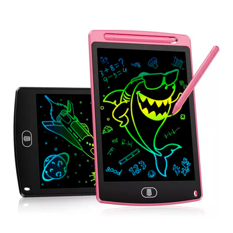 Pizarra Mágica Infantil LCD 12" Rosa con Lápiz Pizarra Mágica Infantil LCD 12" Rosa con Lápiz