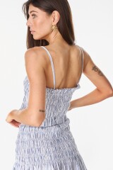 Top Shell Blanco/Celeste
