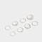 Sets Anillos Metal diferenciado Anillos Sets De Metal - Plateado