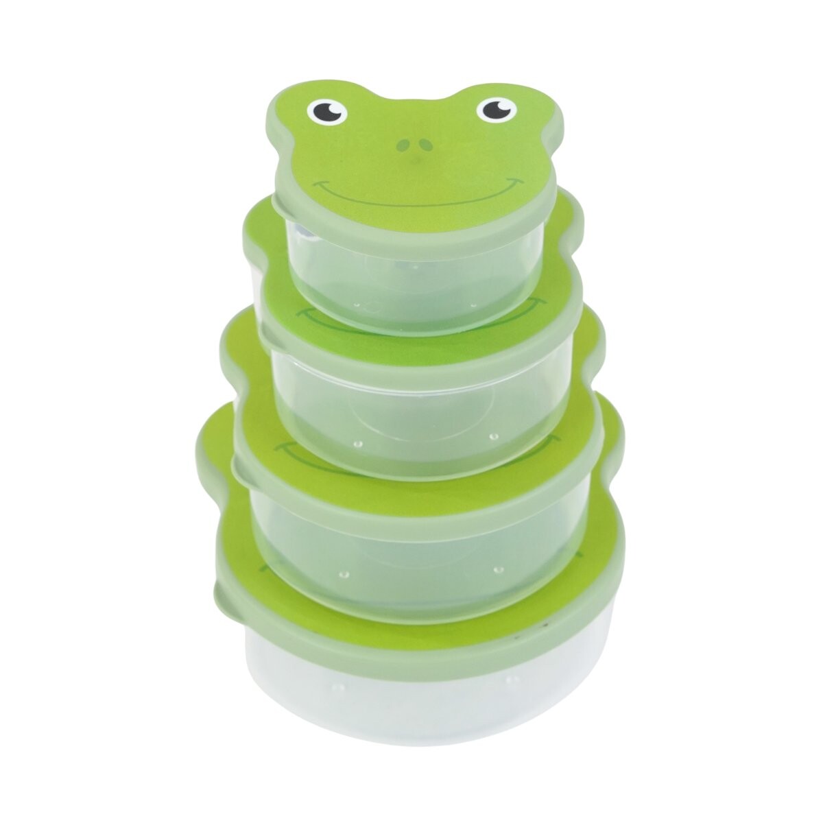 Set de 4 recipientes infantiles de plastico Herevin 