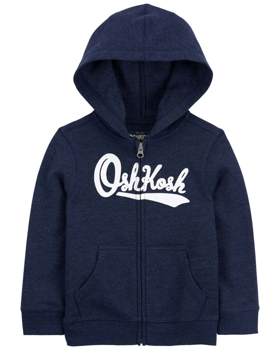 Campera de algodón, con capucha y logo. Talles 2-5T 