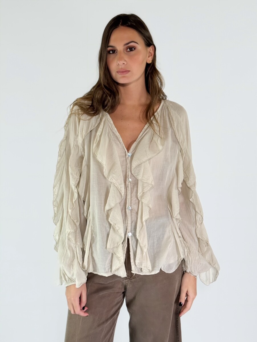 CAMISA RAVELLO - BEIGE 