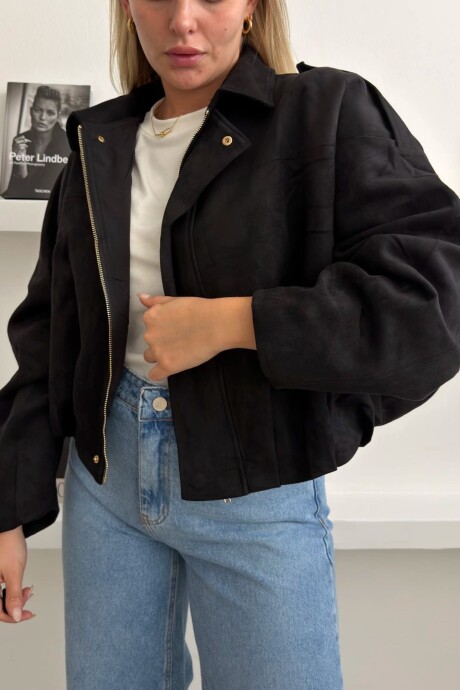 Campera VIRAL- con detalle LIQUIDAMOS! Negro