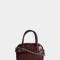 Bowling Cartera Bowling Croco - Rojo Burdeaux