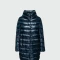 Herno-Campera de nylon rellena de plumas, Dora Azul