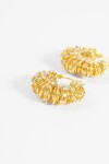 Aros con strass dorado