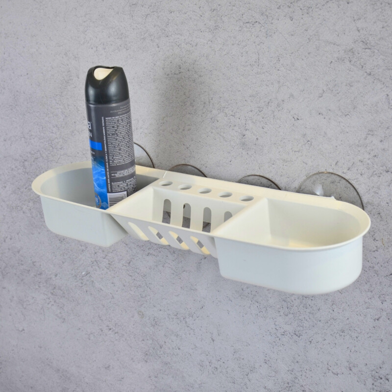 Porta shampoo con ventosa BLANCO