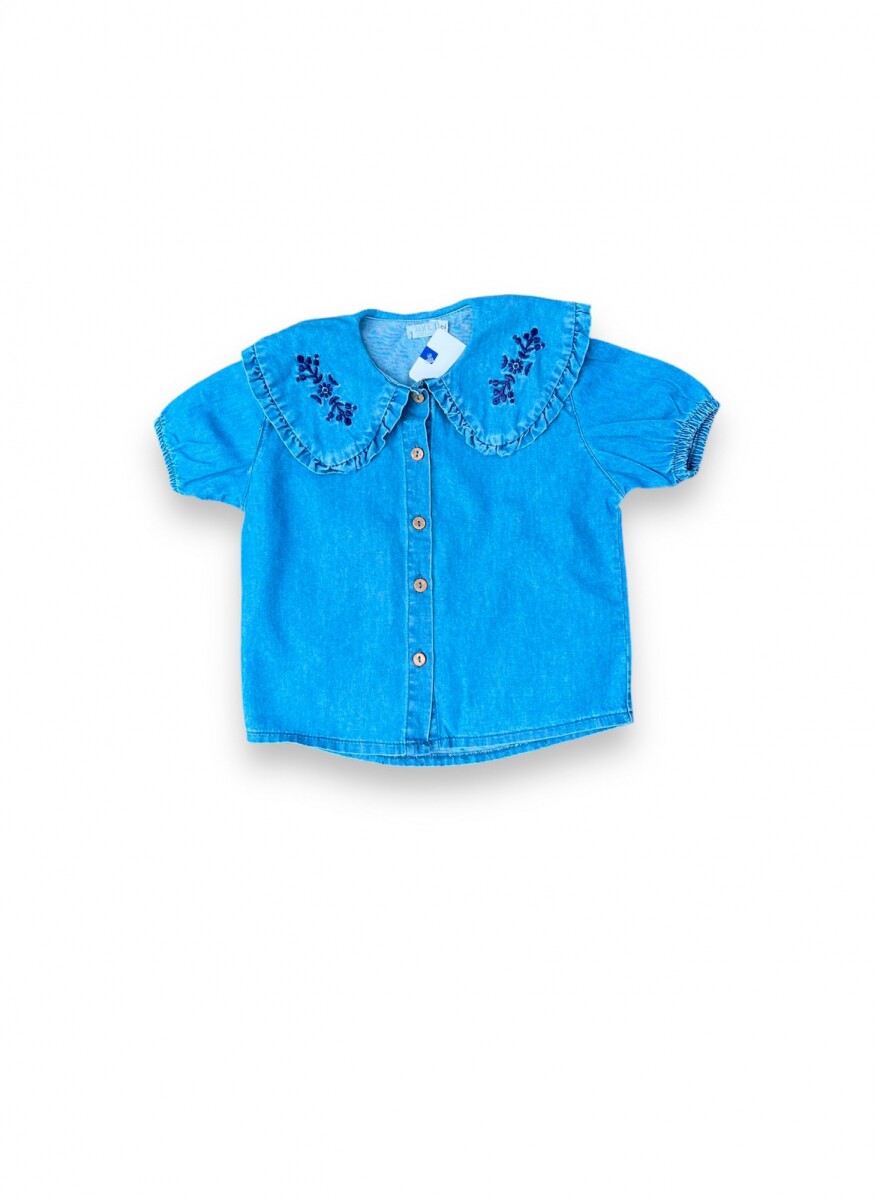 Camisa de Jean Bordada 
