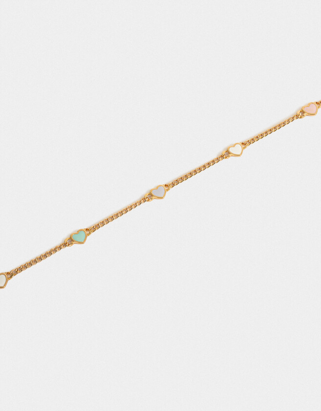 Collares Infantiles Con corazón Dorado