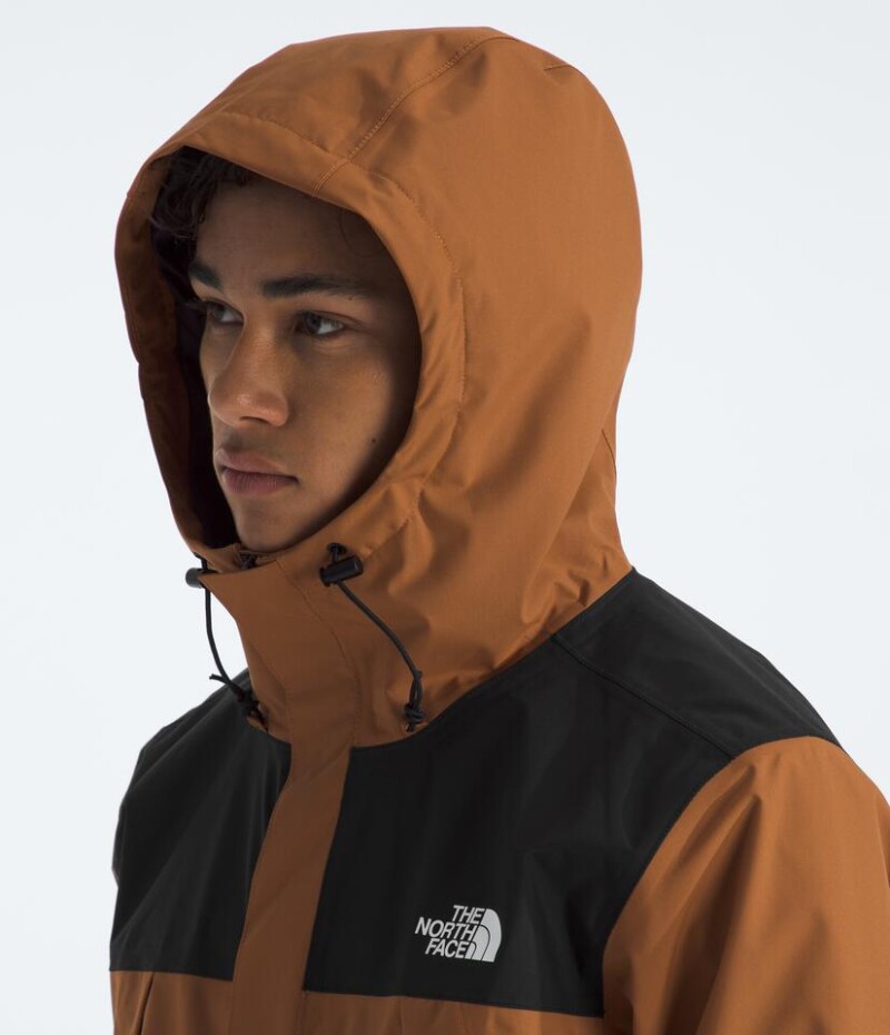 Campera Impermeable Antora hombre Burnt Umber/tnf Black