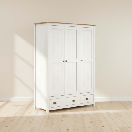 PLACARD ROPERO 3 PUERTAS MADERA NATURAL-BEIGE TOPAZIO