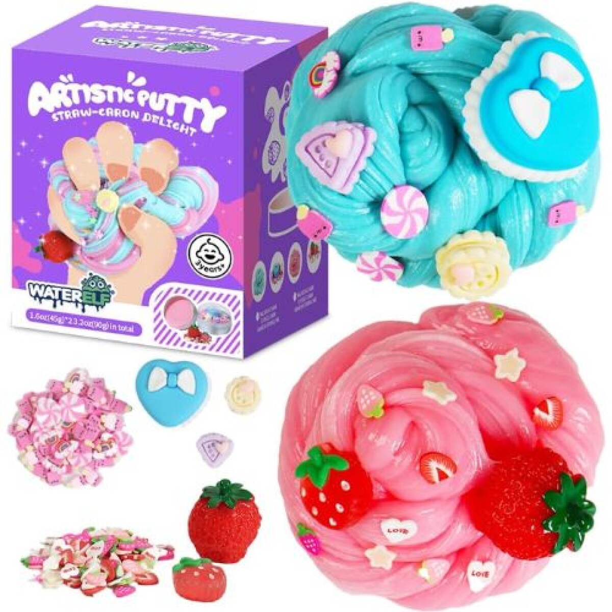 Putty Scented Slime - Strawcaron 