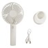 Mini Ventilador Usb De Mano Portátil O De Mesa Recargable Variante Color Blanco