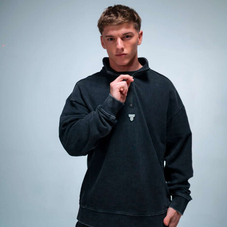 Campera Quarter de Hombre Negro