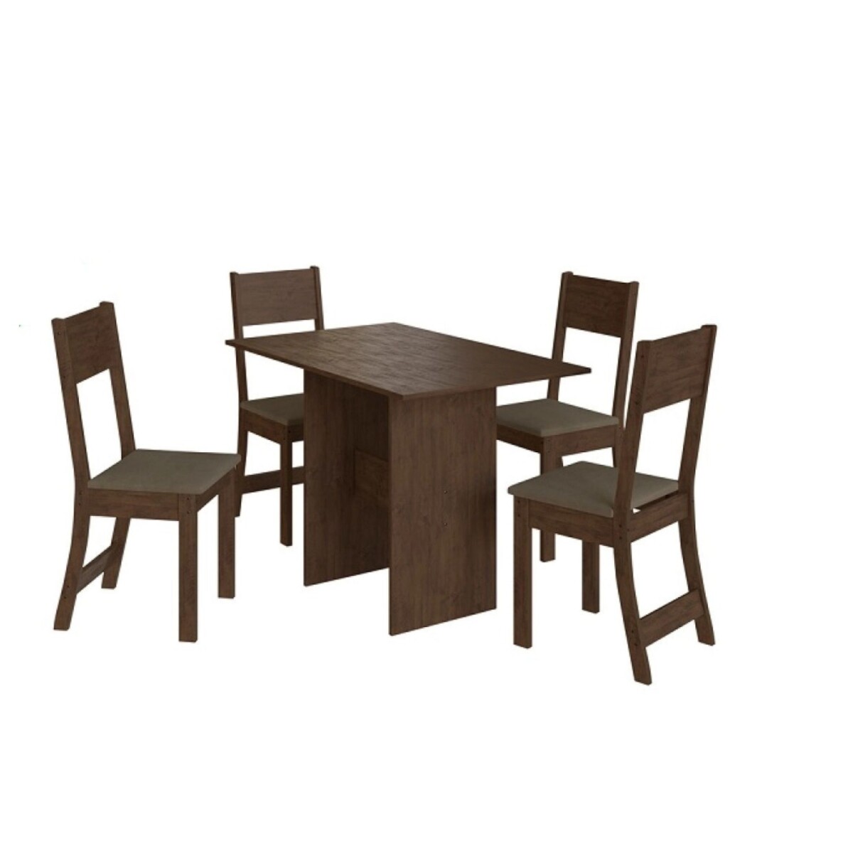 Conjunto Karla 4 Sillas Indekes Freijo Cacao 