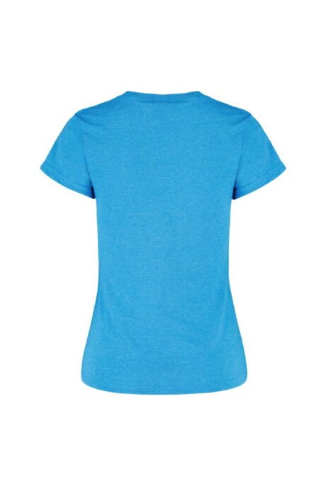 Camiseta jaspe a la base dama Turquesa jaspe