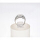 Anillo En Oro 18K, Bombe, Diamantado Anillo En Oro 18K, Bombe, Diamantado
