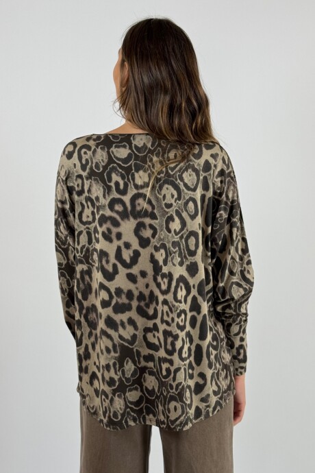 BLUSA SANTANA Marron