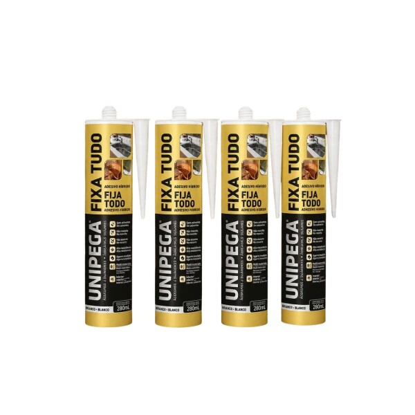 KIT FIJA TODO 280ML UNIPEGA (BLANCO) X 4 UNID Kit Fija Todo 280ml Unipega (blanco) X 4 Unid