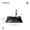 Pileta Acero Inox Multifuncion con lava vaso Pileta Acero Inox Multifuncion con lava vaso
