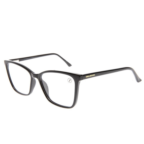 Lentes De Sol Otica Cuadrado - Mujer Negro/Negro