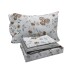 Juego de Sabanas 1 Plaza Suaves Estampado Calidad Frescas Variante Diseño Flores Color Beige