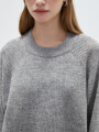 Sweater Chulia Gris Melange Medio