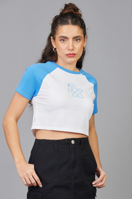 T-SHIRT FAY DIXIE Ceruleo