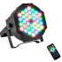 Proyector Luces LED RGB X36 Control Discoteca Fiesta Evento Color Negro